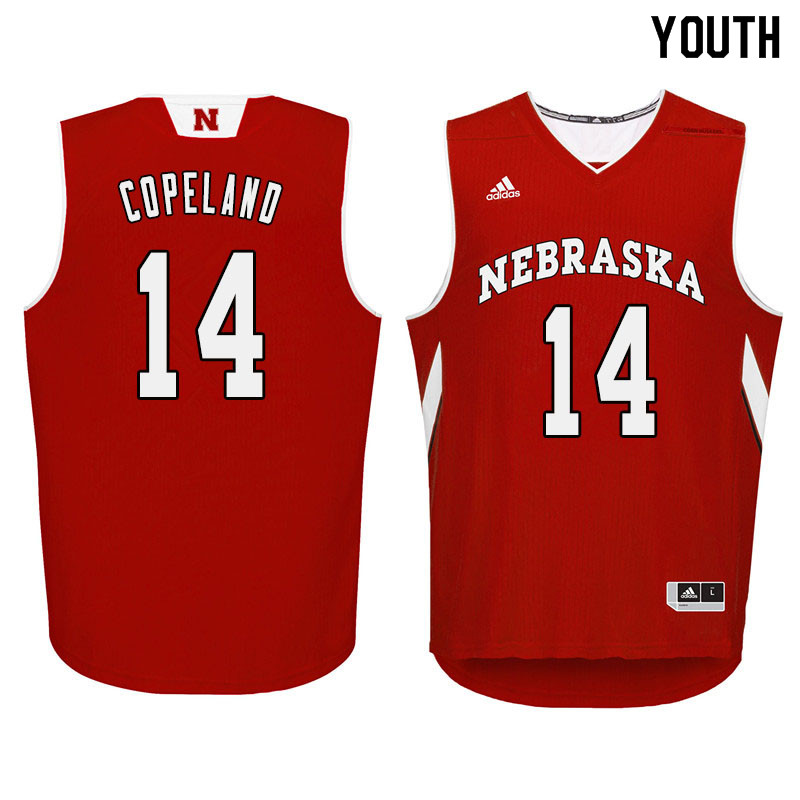 Youth Nebraska Cornhuskers #14 Isaac Copeland College Basketball Jersyes Sale-Red - Click Image to Close